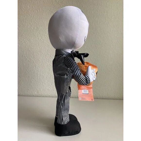 Jack Skellington Plush Door Greeter Holding Pumpkin Nightmare Before Christmas - Picture 8 of 9